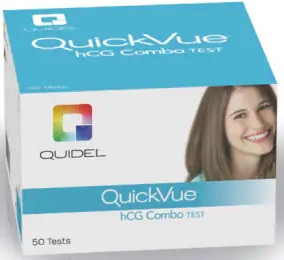 Pregnancy Test hCG QuickVue One-Step Combo CLIA Waived (50/KT) (12 KT/CS) by Quidel Corporation  ID 20110